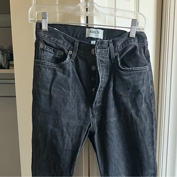 AGOLDE ⭐️ Lana Straight in Black Size 26 - Picture 4 of 7